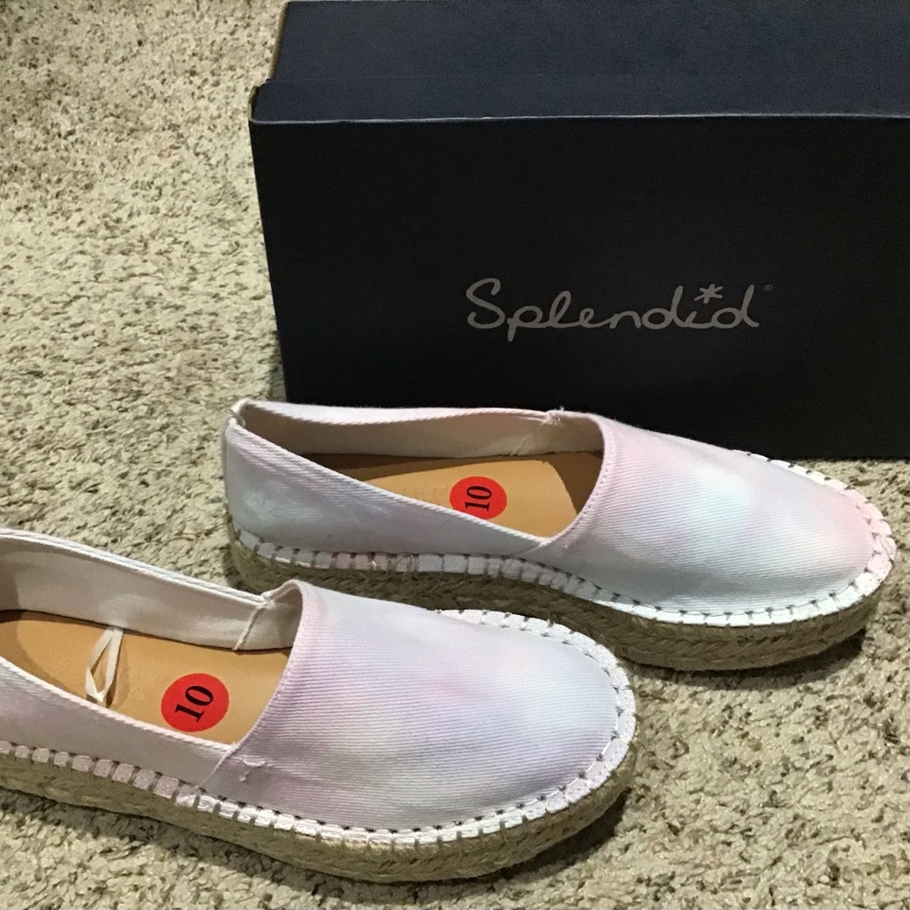 Splendid Laney Pastel Tie Dye Espadrilles (New)